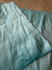 2110 Runner da tavolo in seta grezza intrecciata a mano di colore blu ghiaccio