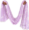 2114 Transparente Chanderi-Stola / Schal – Lavendel