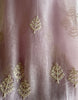 2114 Transparente Chanderi-Stola / Schal – Lavendel