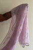 2114 Transparente Chanderi-Stola / Schal – Lavendel