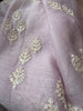 2114 Transparente Chanderi-Stola / Schal – Lavendel