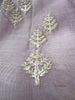 2114 Transparente Chanderi-Stola / Schal – Lavendel