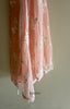 2115 Sheer Chanderi Stole / Shawl / Sarong / Wrap - Peach / Salmon