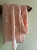 2115 Sheer Chanderi Stole / Shawl / Sarong / Wrap - Peach / Salmon