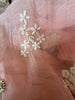 2115 Sheer Chanderi Stole / Shawl / Sarong / Wrap - Peach / Salmon