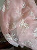 2115 Sheer Chanderi Stole / Shawl / Sarong / Wrap - Peach / Salmon