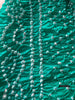 2130 Seegrüner Bandhani-Batikschal aus Seide