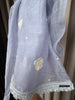 2131 Sheer Chanderi Mulmul Stole / Shawl / Sarong / Wrap - Baby Blue