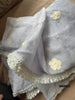 2131 Sheer Chanderi Mulmul Stole / Shawl / Sarong / Wrap - Baby Blue