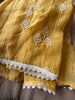 2132 Sheer Chanderi Mulmul Stole / Shawl / Sarong / Wrap - Yellow