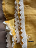 2132 Sheer Chanderi Mulmul Stole / Shawl / Sarong / Wrap - Yellow