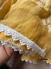 2132 Sheer Chanderi Mulmul Stole / Shawl / Sarong / Wrap - Yellow