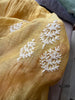 2132 Sheer Chanderi Mulmul Stole / Shawl / Sarong / Wrap - Yellow