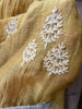 2132 Sheer Chanderi Mulmul Stole / Shawl / Sarong / Wrap - Yellow