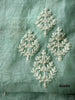 2133 Sheer Chanderi Mulmul Stole / Shawl / Sarong / Wrap - Ice Blue