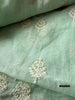 2133 Sheer Chanderi Mulmul Stole / Shawl / Sarong / Wrap - Ice Blue