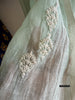 2133 Sheer Chanderi Mulmul Stole / Shawl / Sarong / Wrap - Ice Blue