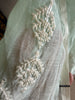 2133 Sheer Chanderi Mulmul Stole / Shawl / Sarong / Wrap - Ice Blue