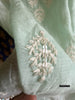 2133 Sheer Chanderi Mulmul Stole / Shawl / Sarong / Wrap - Ice Blue