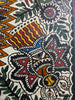 2137 Peinture d'art traditionnel Mithila - Soleil et Lune