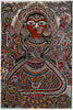 2138 Peinture d'art traditionnel Mithila - Les trois déesses puissantes