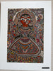 2138 Peinture d'art traditionnel Mithila - Les trois déesses puissantes
