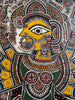 2138 Peinture d'art traditionnel Mithila - Les trois déesses puissantes