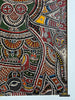 2138 Peinture d'art traditionnel Mithila - Les trois déesses puissantes
