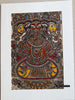 2138 Peinture d'art traditionnel Mithila - Les trois déesses puissantes