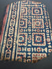 2172 Pair Antique Indian Trade Textile  Patola Print Toraja Fragment - Indigo