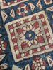 2172 Pair Antique Indian Trade Textile  Patola Print Toraja Fragment - Indigo