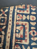 2172 Pair Antique Indian Trade Textile  Patola Print Toraja Fragment - Indigo