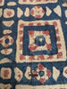 2172 Pair Antique Indian Trade Textile  Patola Print Toraja Fragment - Indigo