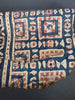 2172 Pair Antique Indian Trade Textile  Patola Print Toraja Fragment - Indigo