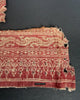 2175 Pair - Antique Indian Trade Textile  Print Toraja Fragment - Border Bands