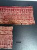 2175 Pair - Antique Indian Trade Textile  Print Toraja Fragment - Border Bands