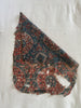 2176 Antique Indian Trade Textile Blue & Red Fragment - Large