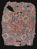 2176 Antique Indian Trade Textile Blue & Red Fragment - Large
