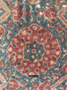2176 Antique Indian Trade Textile Blue & Red Fragment - Large