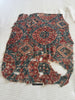 2176 Antique Indian Trade Textile Blue & Red Fragment - Large