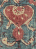 2176 Antique Indian Trade Textile Blue & Red Fragment - Large