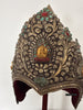 2180 Vintage Himalaya-buddhistische Zeremonienkrone für Lama/Priester