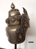 2180 Vintage Himalaya-buddhistische Zeremonienkrone für Lama/Priester