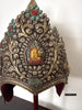 2180 Vintage Himalaya-buddhistische Zeremonienkrone für Lama/Priester