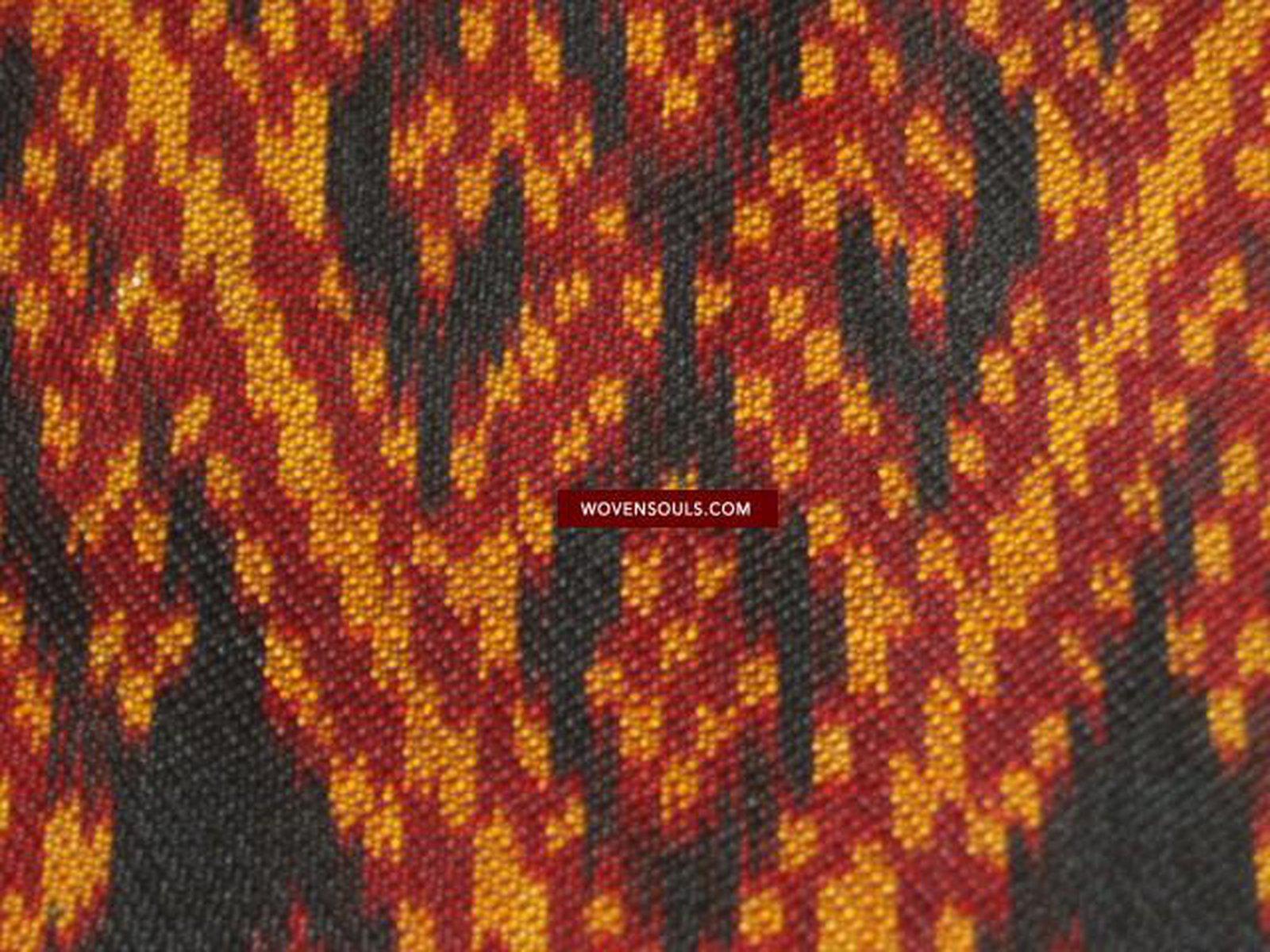 221 / 841 SOLD A Buddhist Pidan Pedan Silk Ikat Weaving Cambodia-WOVENSOULS-Antique-Vintage-Textiles-Art-Decor