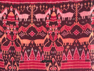 222 Silk Pidan Pedan Ikat Buddhist Figurative Textile Art from Cambodia