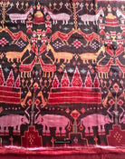 222 Silk Pidan Pedan Ikat Buddhist Figurative Textile Art from Cambodia