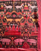 222 Silk Pidan Pedan Ikat Buddhist Figurative Textile Art from Cambodia