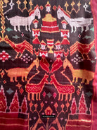 222 Silk Pidan Pedan Ikat Buddhist Figurative Textile Art from Cambodia