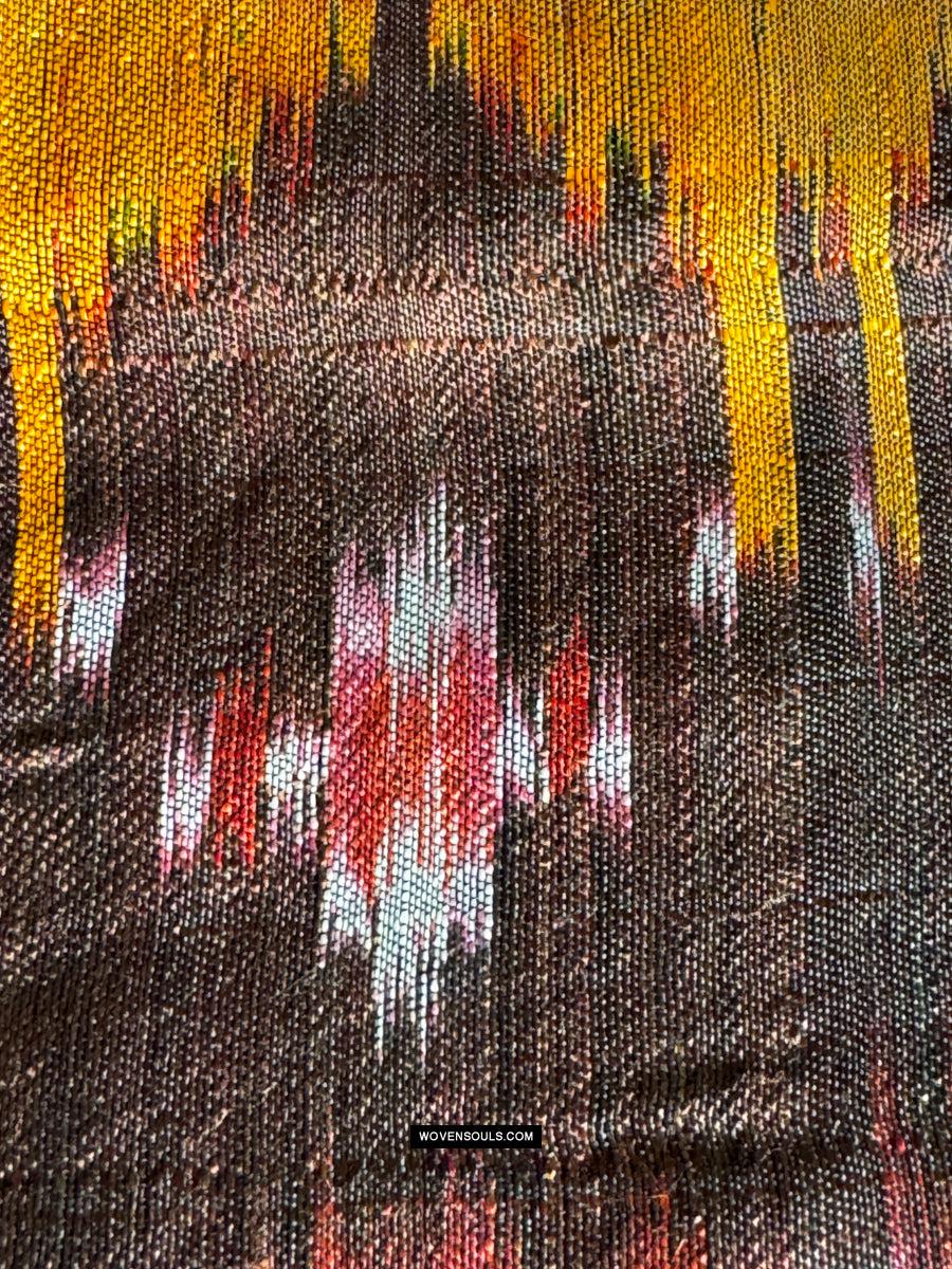 223-A Cambodian Silk Ikat Pidan Pedan Temple Hanging